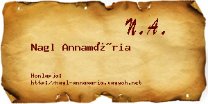 Nagl Annamária névjegykártya